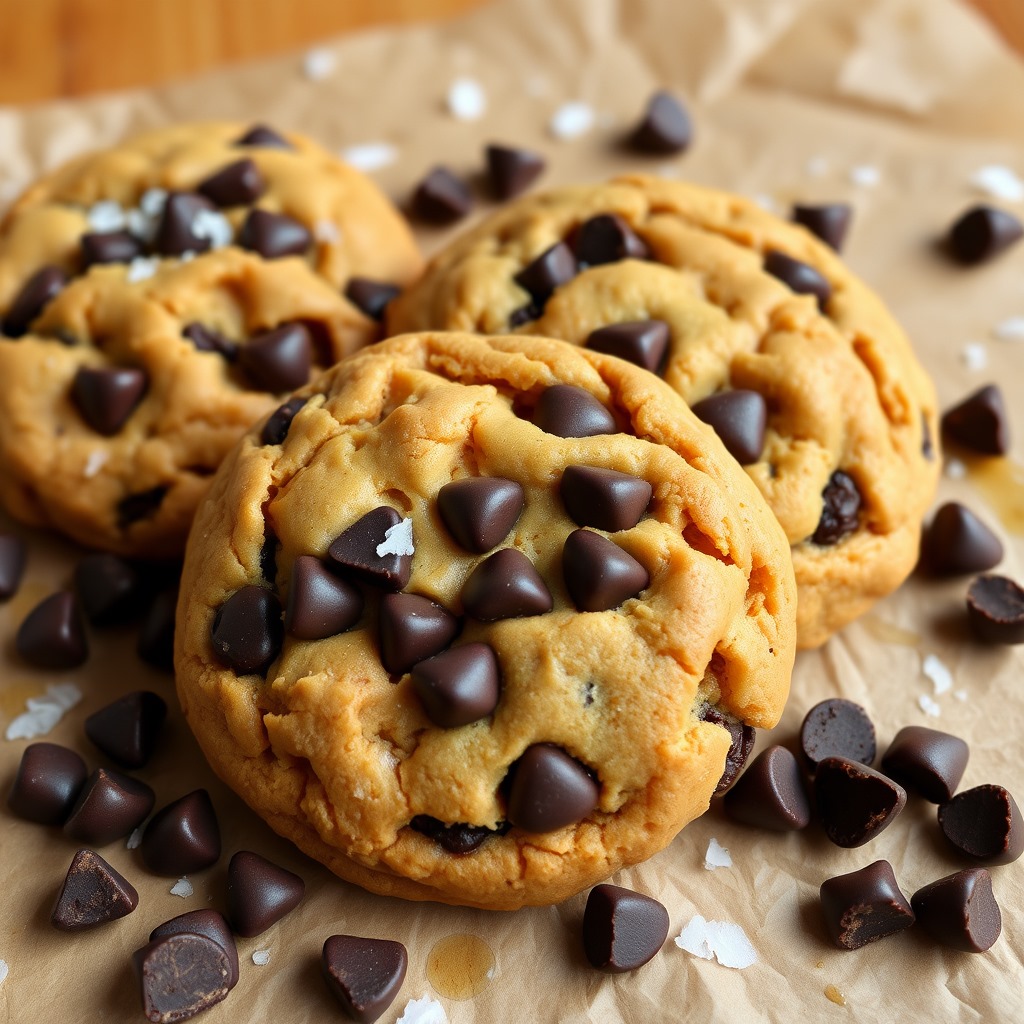 Organic Peanut Butter Chocolate Chip Cookies