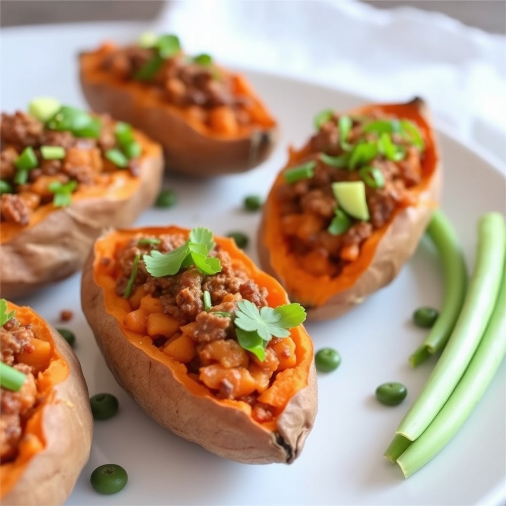 Organic Stuffed Sweet Potatoes