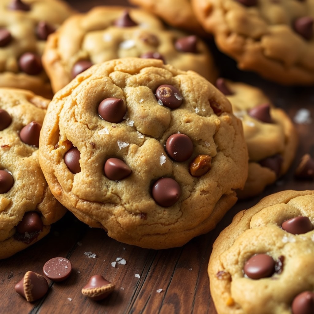 Salted Caramel Chocolate Chip Cookies