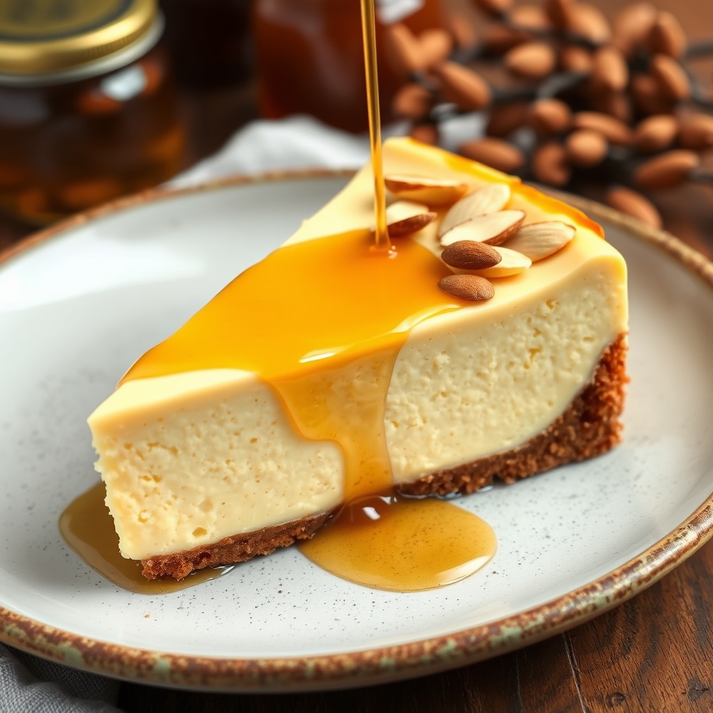 Honey & Almond Organic Cheesecake