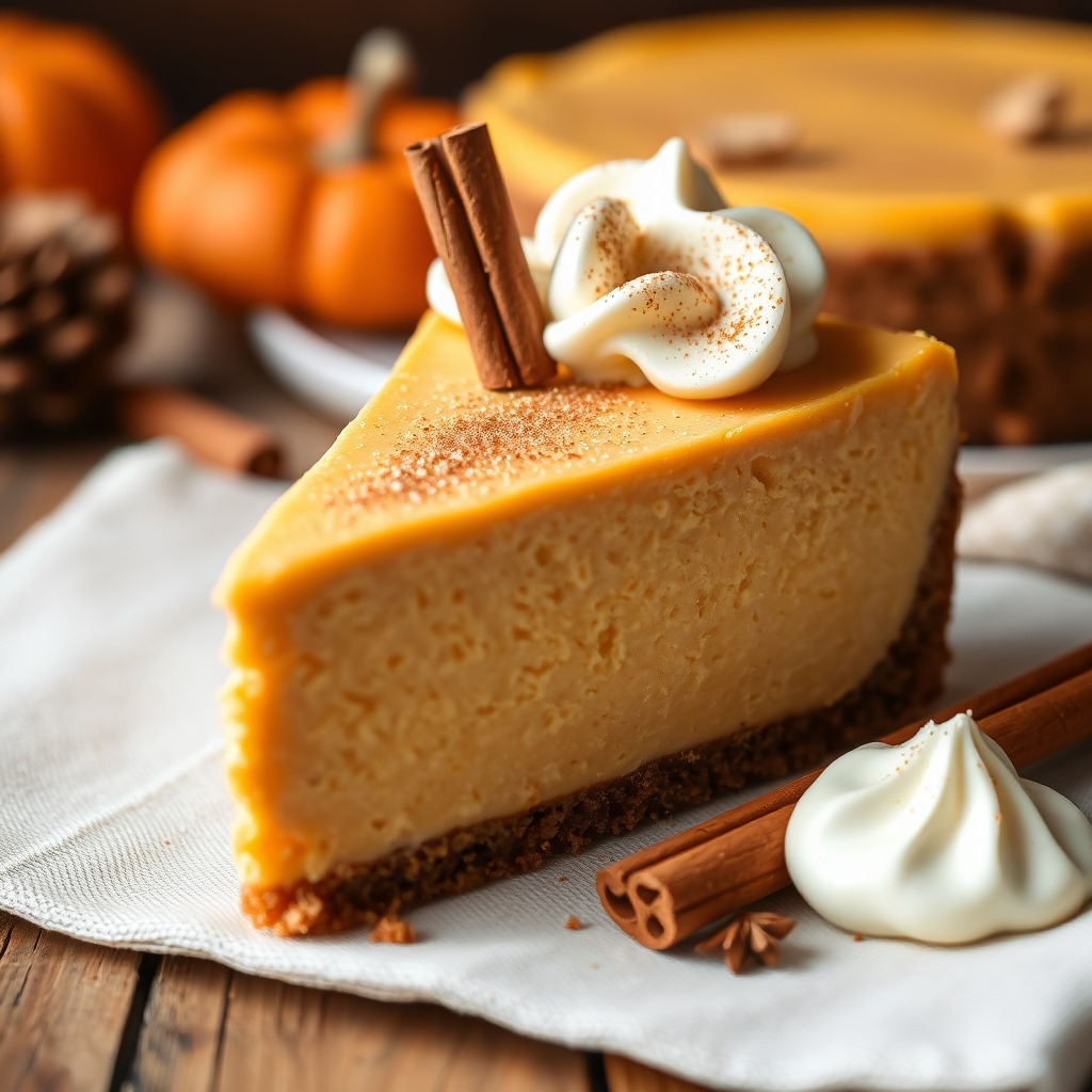 Pumpkin Spice Organic Cheesecake