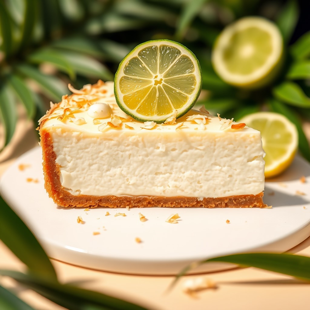 Coconut Lime Organic Cheesecake