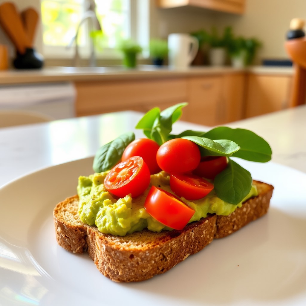 Avocado & Veggie Breakfast Toast