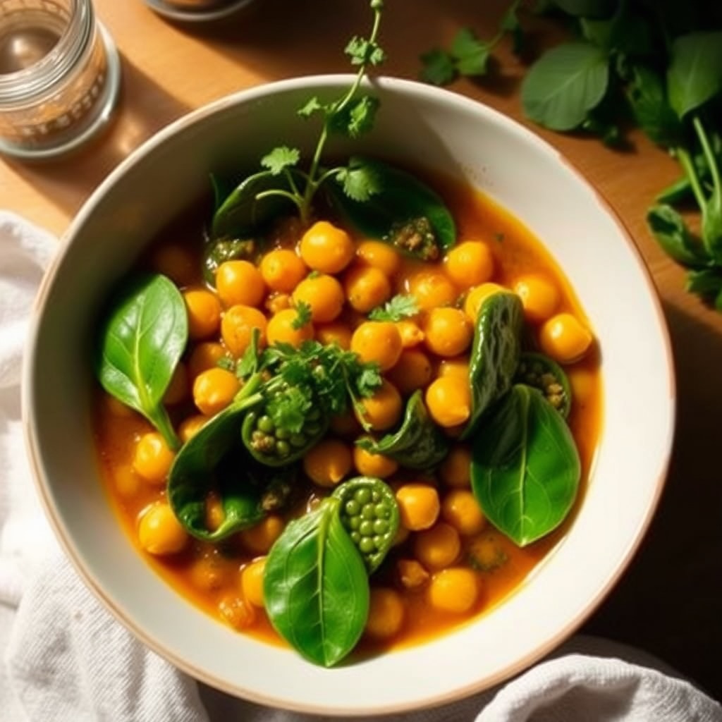 Chickpea & Spinach Stew