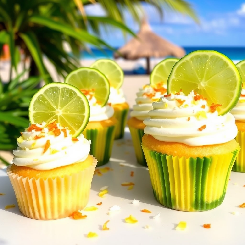 Organic Coconut Lime Cupcakes