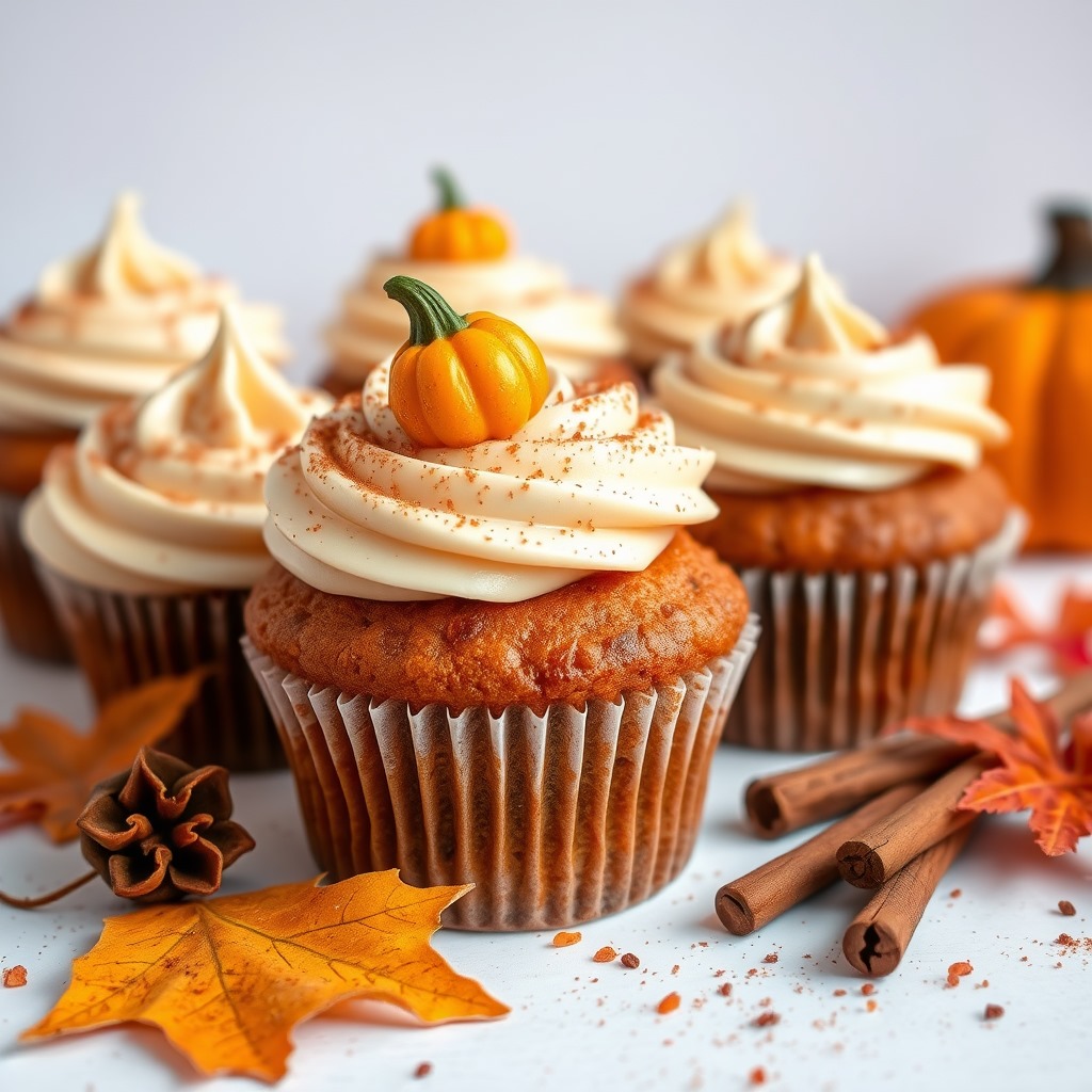 Organic Pumpkin Spice Cupcakes