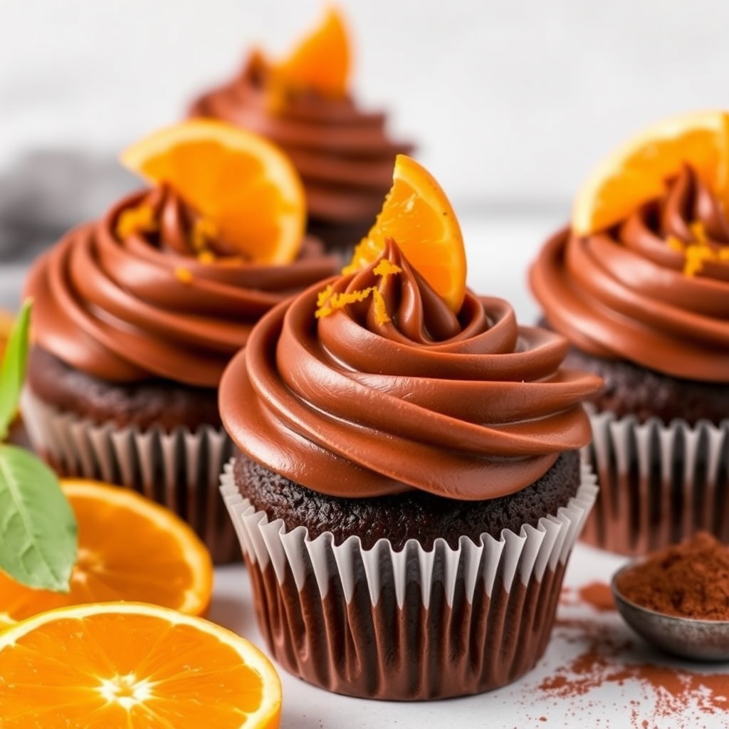 Organic Chocolate Orange Cupcakes