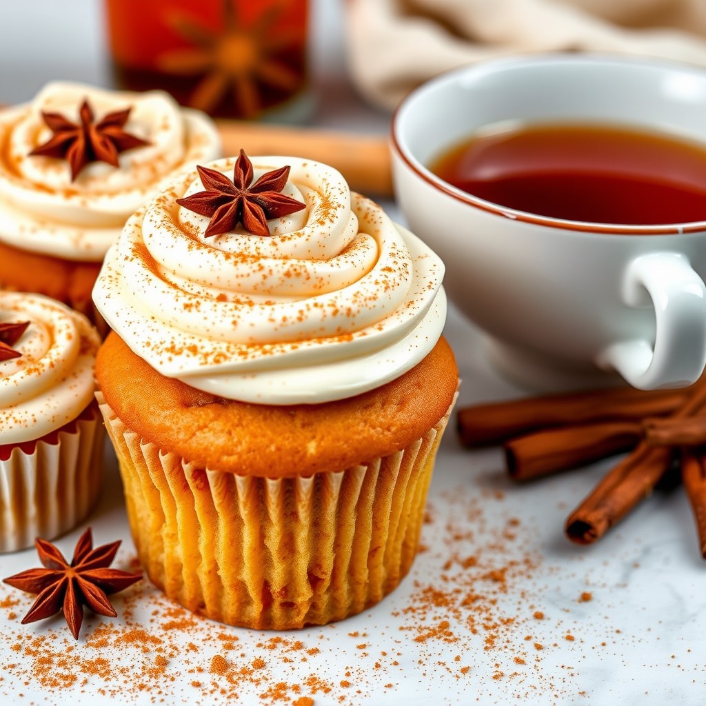 Organic Chai Spiced Cupcakes