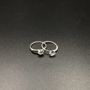 Pure Silver Zirconia Earrings