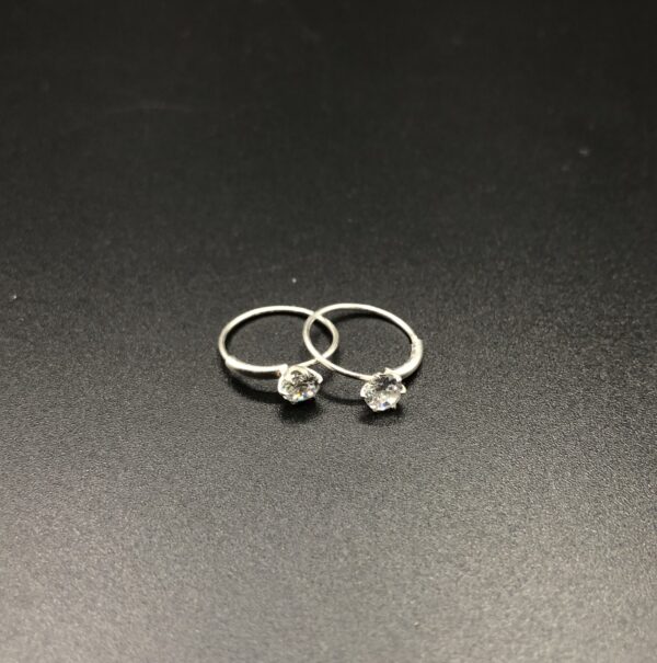 Pure Silver Zirconia Earrings