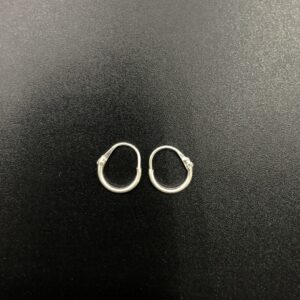 Pure Silver Hoop Earrings