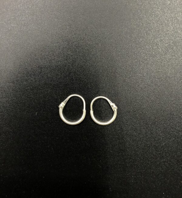 Pure Silver Hoop Earrings
