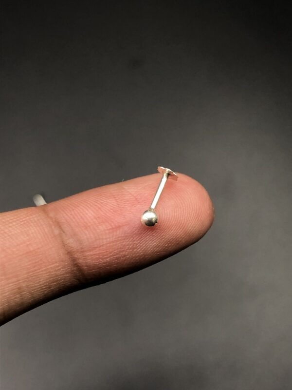 Pure Silver Single Dot Studs Earrings