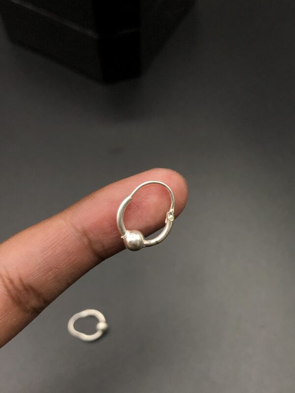 Pure Silver Hoop Earring